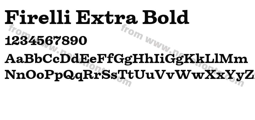 Firelli Extra BoldPreview