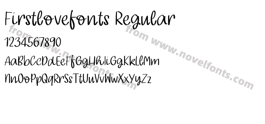 Firstlovefonts RegularPreview