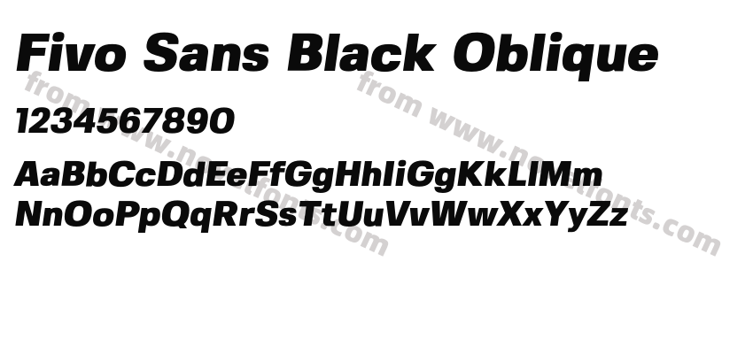 Fivo Sans Black ObliquePreview