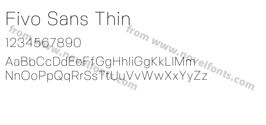 Fivo Sans ThinPreview
