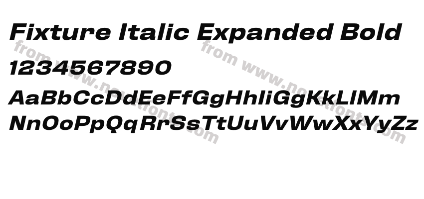 Fixture Italic Expanded BoldPreview