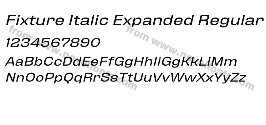 Fixture Italic Expanded RegularPreview