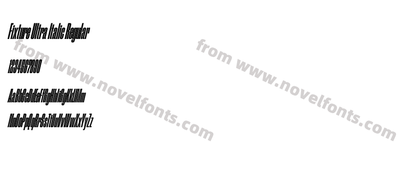 Fixture Ultra Italic RegularPreview