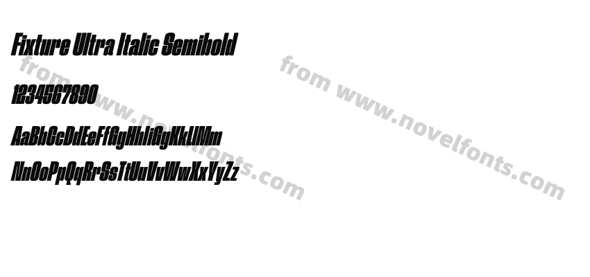Fixture Ultra Italic SemiboldPreview