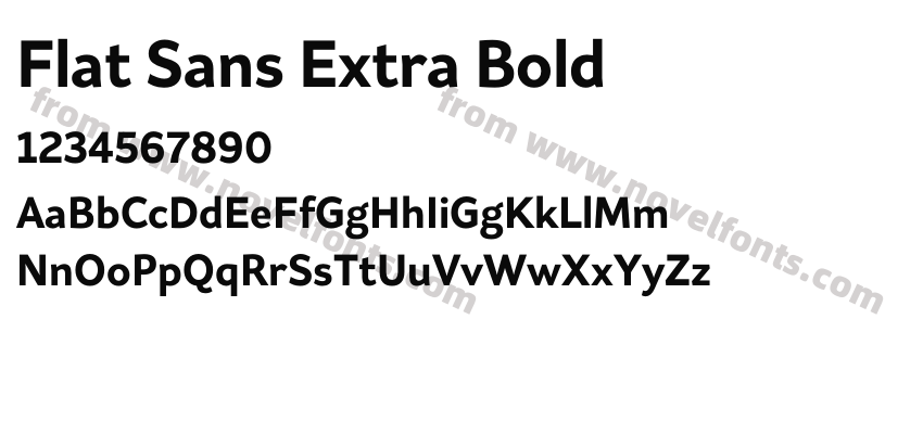 Flat Sans Extra BoldPreview