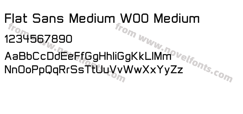 Flat Sans Medium W00 MediumPreview