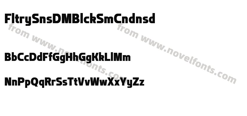 Flatory Sans DEMO Black Semi CondensedPreview