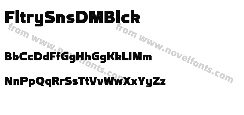 Flatory Sans DEMO BlackPreview