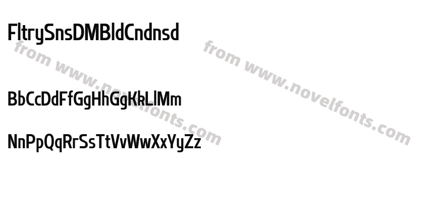 Flatory Sans DEMO Bold CondensedPreview