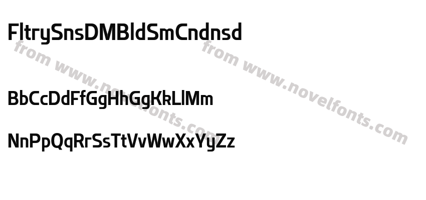 Flatory Sans DEMO Bold Semi CondensedPreview