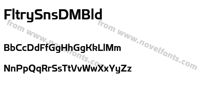 Flatory Sans DEMO BoldPreview