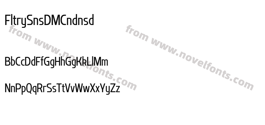 Flatory Sans DEMO CondensedPreview
