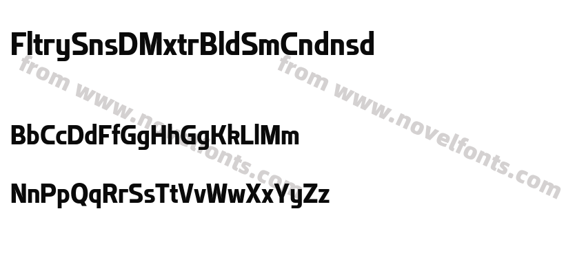 Flatory Sans DEMO Extra Bold Semi CondensedPreview