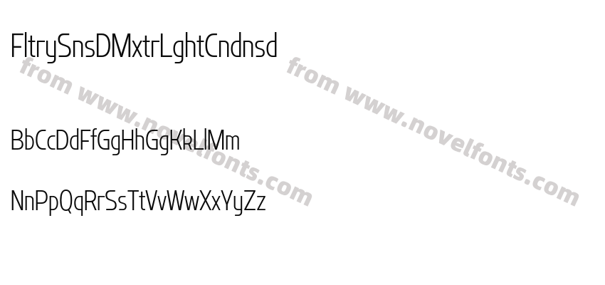 Flatory Sans DEMO Extra Light CondensedPreview