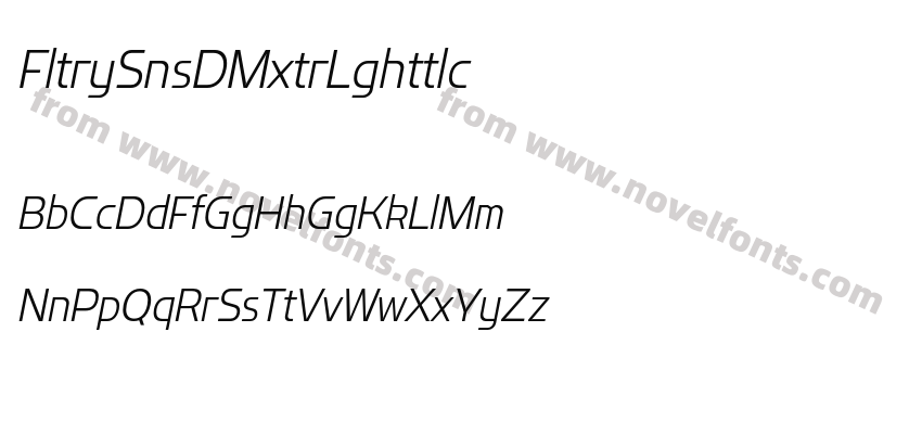 Flatory Sans DEMO Extra Light ItalicPreview