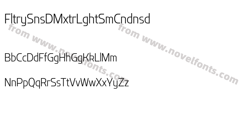 Flatory Sans DEMO Extra Light Semi CondensedPreview