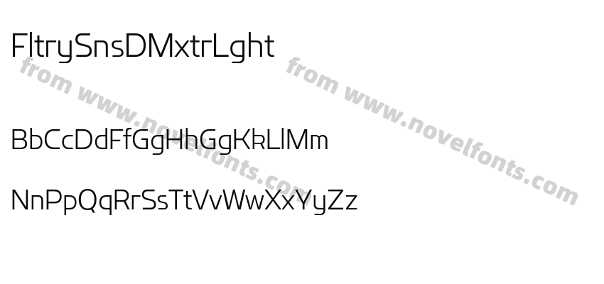 Flatory Sans DEMO Extra LightPreview
