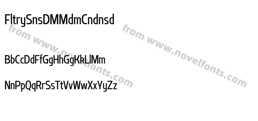 Flatory Sans DEMO Medium CondensedPreview