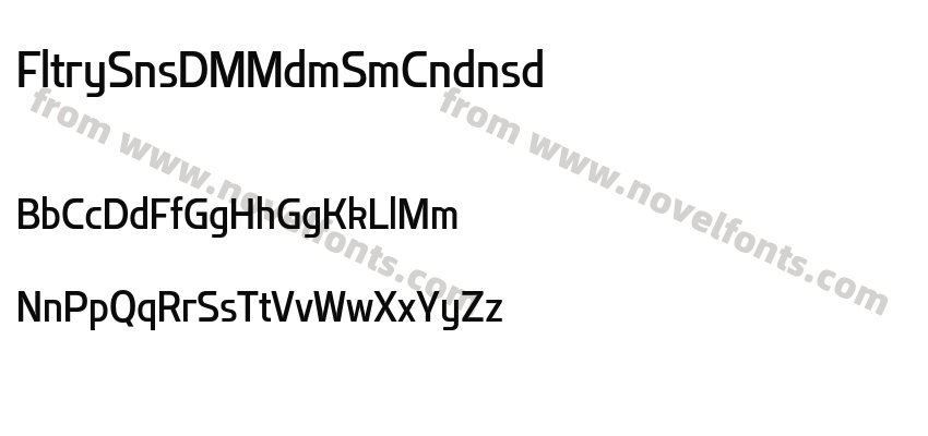 Flatory Sans DEMO Medium Semi CondensedPreview