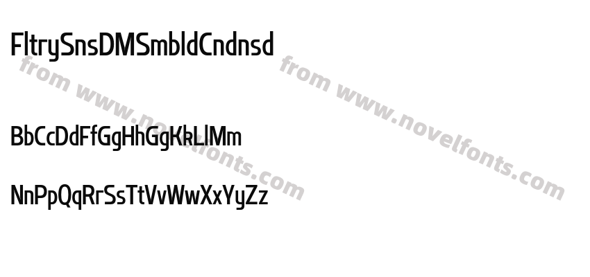 Flatory Sans DEMO Semibold CondensedPreview