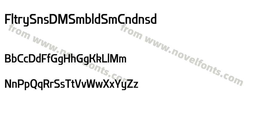 Flatory Sans DEMO Semibold Semi CondensedPreview