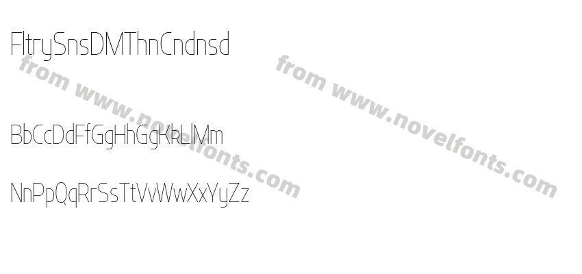 Flatory Sans DEMO Thin CondensedPreview
