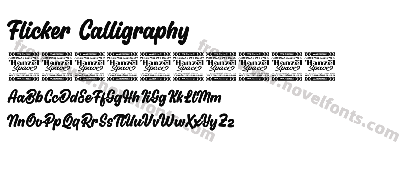 Flicker CalligraphyPreview