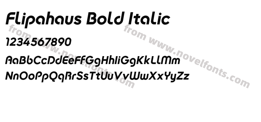 Flipahaus Bold ItalicPreview