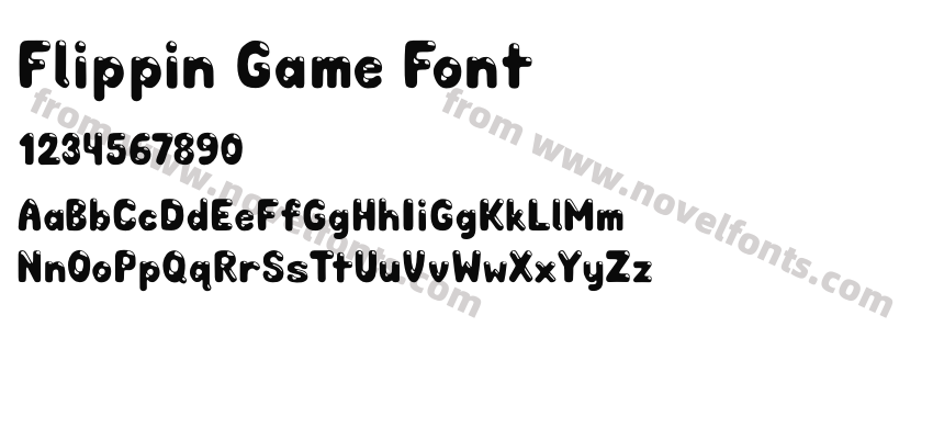 Flippin Game FontPreview
