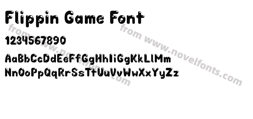 Flippin Game FontPreview