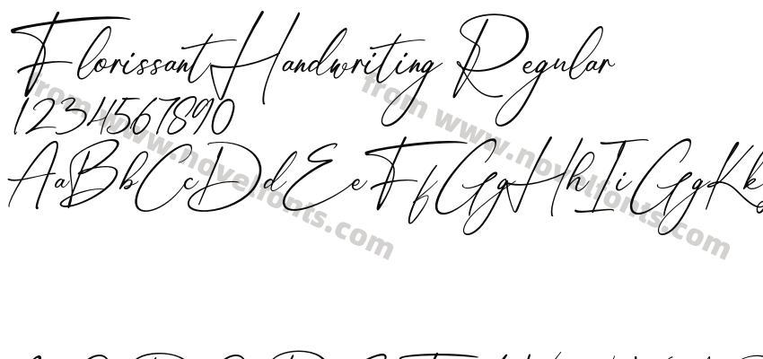 Florissant Handwriting RegularPreview