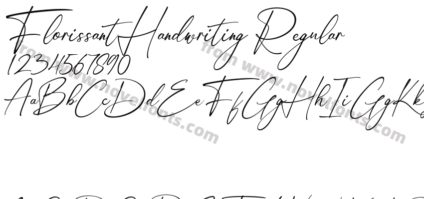 Florissant Handwriting RegularPreview