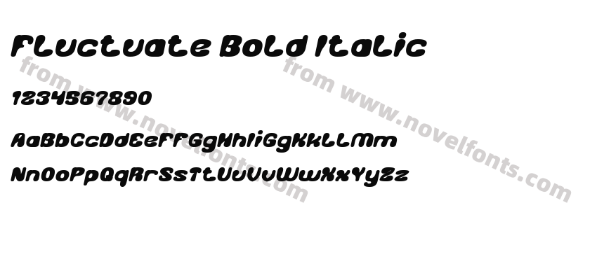 Fluctuate Bold ItalicPreview