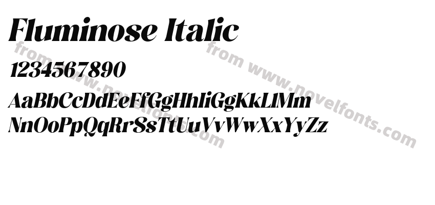 Fluminose ItalicPreview