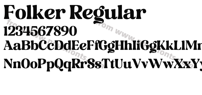 Folker RegularPreview