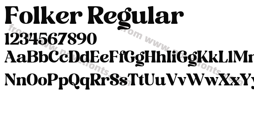 Folker RegularPreview