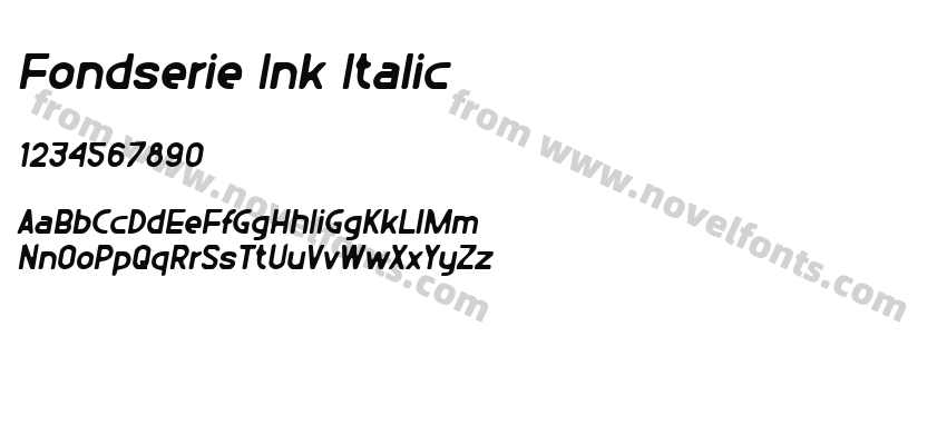 Fondserie Ink ItalicPreview