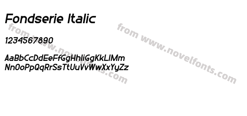 Fondserie ItalicPreview