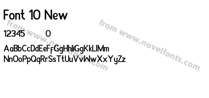 Font 10 NewPreview