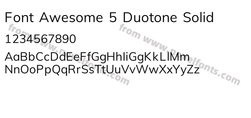 Font Awesome 5 Duotone SolidPreview