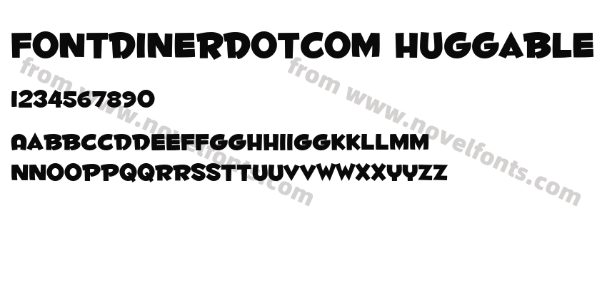 Fontdinerdotcom HuggablePreview