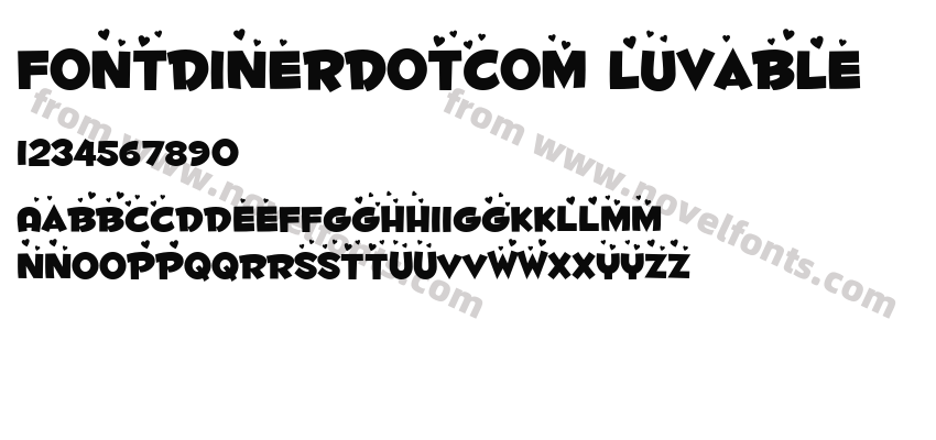 Fontdinerdotcom LuvablePreview