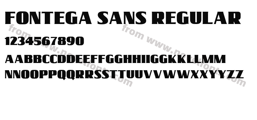 Fontega Sans RegularPreview
