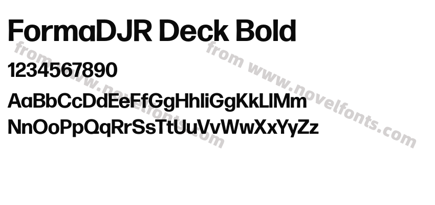 FormaDJR Deck BoldPreview