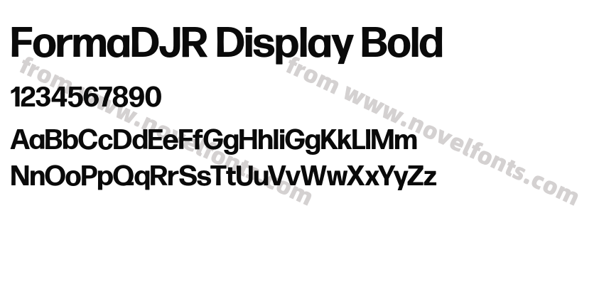 FormaDJR Display BoldPreview