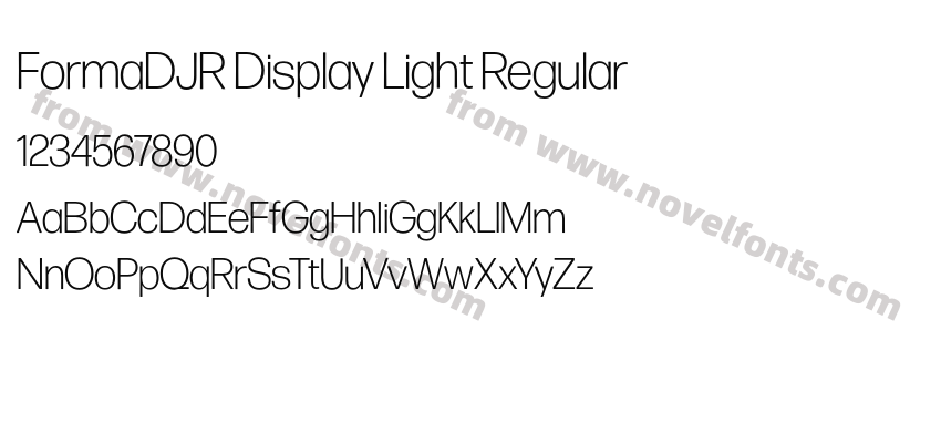 FormaDJR Display Light RegularPreview