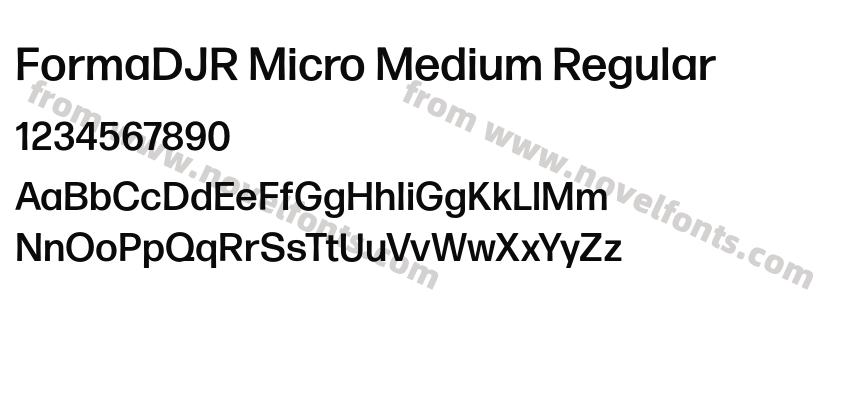 FormaDJR Micro Medium RegularPreview