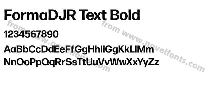 FormaDJR Text BoldPreview