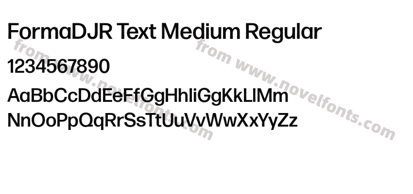 FormaDJR Text Medium RegularPreview