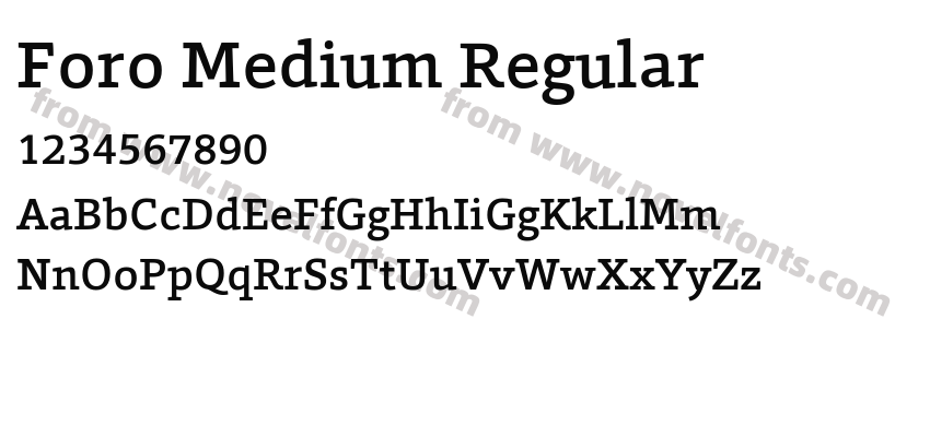 Foro Medium RegularPreview